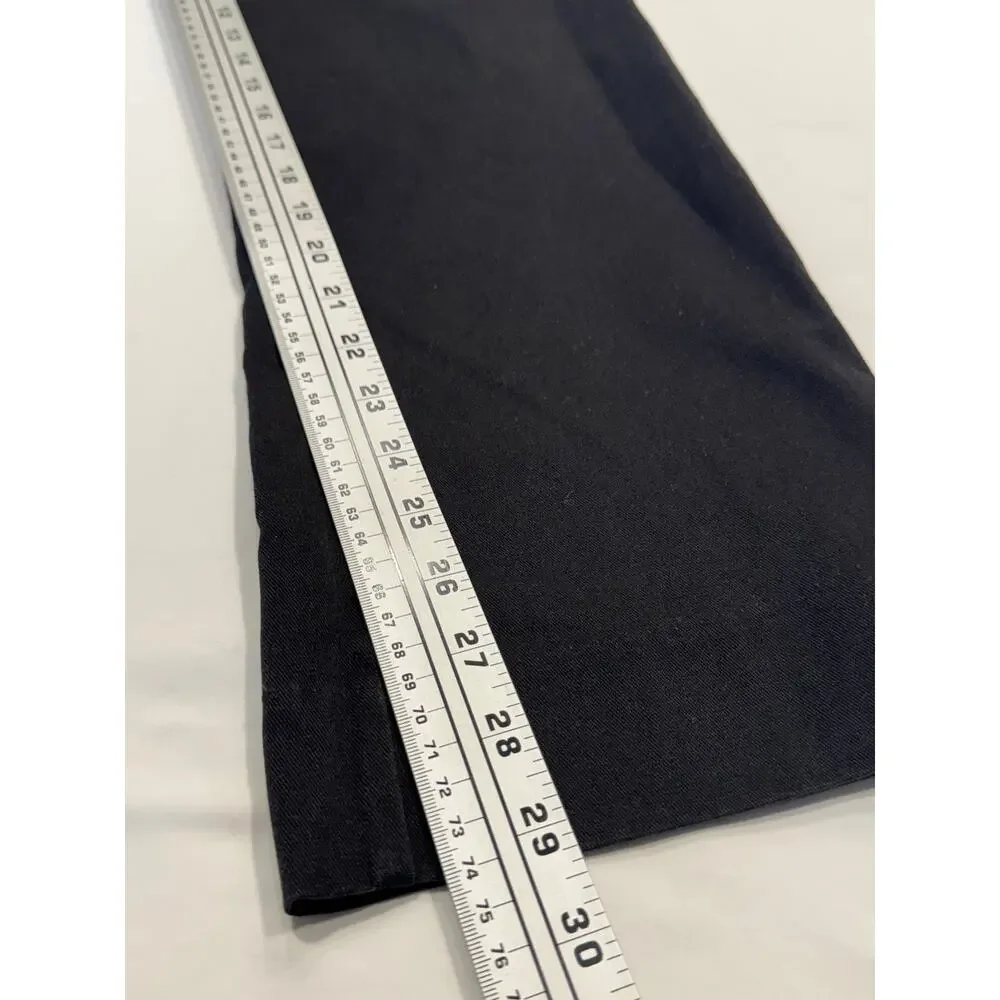 Mark Twain Elderwear Boys Uniform Pants 29x30 Black Tapered‎ Flat Front Pocket